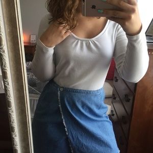 Boden White long sleeve tee